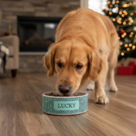 Custom Cozy Knit Pattern Pet Napf