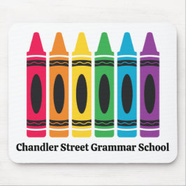 Custom Crayon Mouse Pad - mit Schulname Mousepad