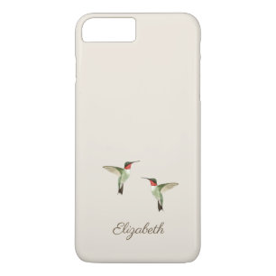 Custom Cream Beige Hummingbird Case-Mate iPhone Ca Hülle