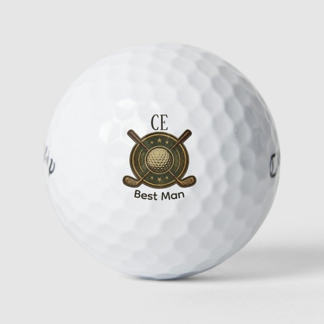 Custom Create Your Own Best Man Golf  Golfball (Vorderseite)
