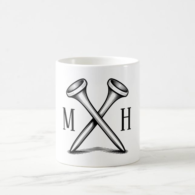 Custom Create Your Own Golf Monogrammed Kaffeetasse (Mittel)
