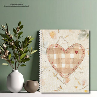 Custom Creative Scrapbook Kraft Papier Herz Notizbuch