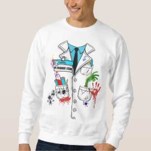 Custom Creepy Mad Scientist Halloween Labrador Kos Sweatshirt