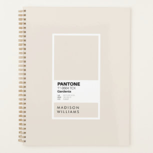 Custom Creme Notebook Personalisierte Gardenie Planer