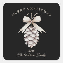 Custom Creme weiß pineca Weihnachtsgeschenk