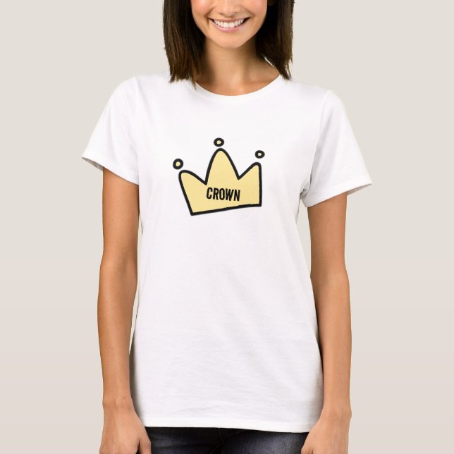 Custom Crown Womens Girl-friend Hot Bod Funny T-Shirt (Vorderseite)