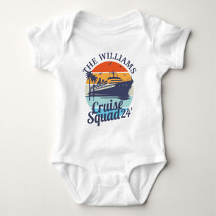 Custom Cruise Squad Family Group Freunde Sunset Baby Strampler