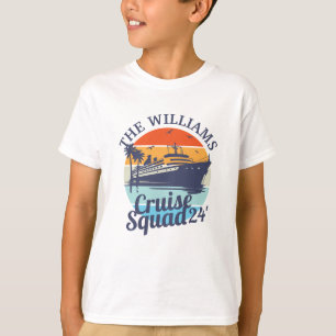Custom Cruise Squad Family Group Freunde Sunset T-Shirt