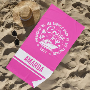 Custom Cruise Trip 2025 Sommerurlaub Vacay-Modus Strandtuch