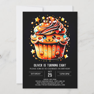 Custom Cupcake Wonderland Muffin Geburtstag Einladung