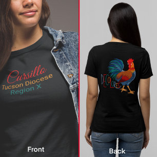Custom Cursillo Dekolore mit Diözese & Region T-Shirt