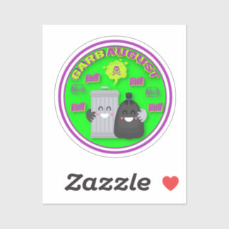 Custom Cut GarbAugust Sticker