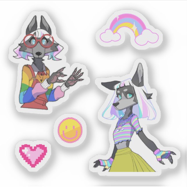 Custom-Cut Vinyl Sticker (Vorderseite)