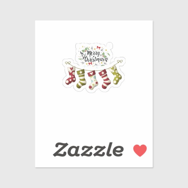 Custom-Cut Vinyl Sticker Christmas (Blatt)