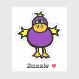Custom-Cut Vinyl Sticker - Davey Duck