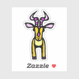 Custom-Cut Vinyl Sticker - Isabella Impala