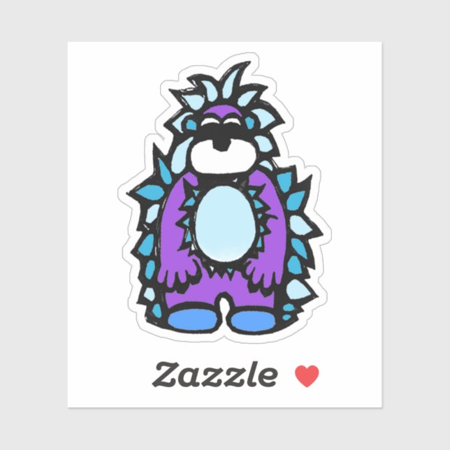 Custom-Cut Vinyl Sticker - Yardley Yeti (Feuille)