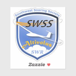 Custom-Cut Vinyl Stickers with SWSS Emblem Aufkleber