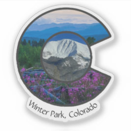 Custom Cut Vinyl Winter Park Colorado Sticker