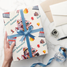 Custom Cute 3D Firefighter Fire Truck for Boys | 