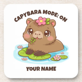 Custom Cute Kawaii Capybara Mode Coaster Getränkeuntersetzer