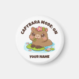 Custom Cute Kawaii Capybara Mode Magnet