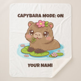 Custom Cute Kawaii Capybara Mode Sherpadecke