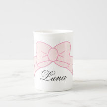 Custom Cute Pink Bow Girl Kids