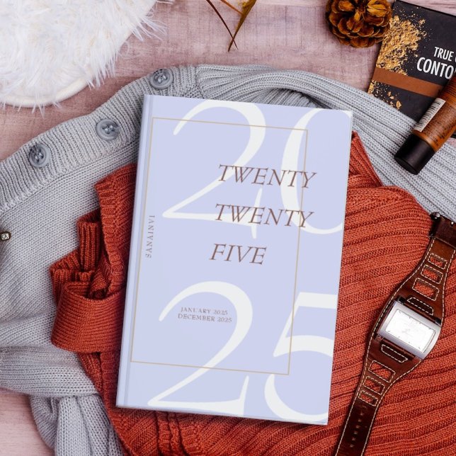 Custom Cute Purple Minimal 2025 Calendar  Planner (Créateur téléchargé)