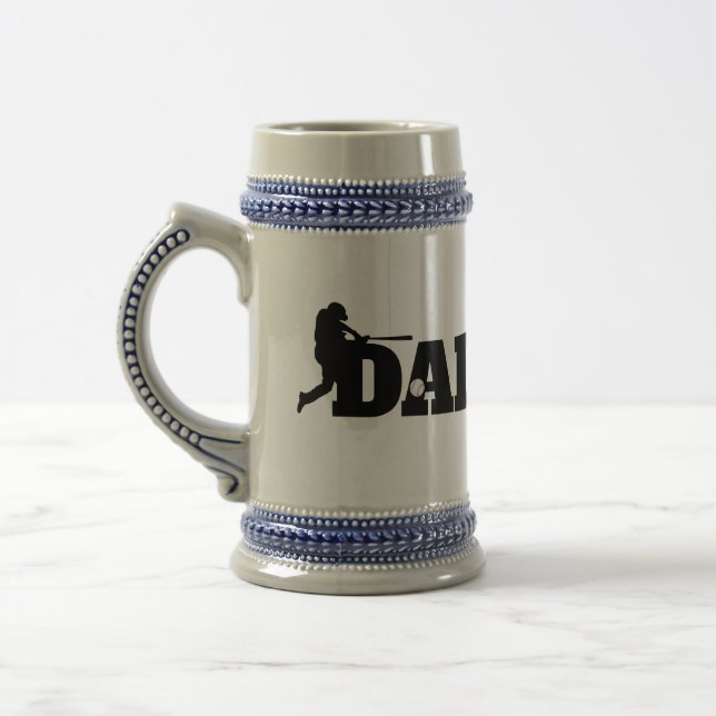 Custom Dad Baseball  Bierglas (Links)