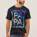 Custom Dad Papa Father Colorful Watercolor T-Shirt<br><div class="desc">Customized Tshirts for Dads are the perfect way to show your dad how much you care. Whether it's for Father's Day, his birthday, or just because, a personalized tshirt is a thoughtful and unique gift that he'll love. For Father's Day, consider getting him a tshirt that says ""Dad's Day Custom...</div>
