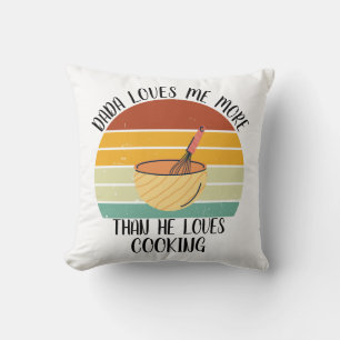 CUSTOM Dada Lieben mir mehr als die Lieben Kochen Kissen