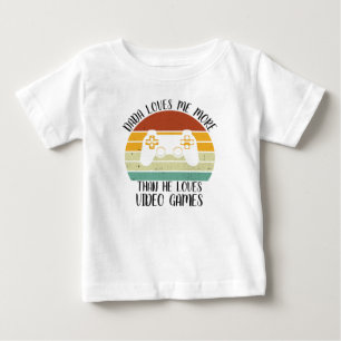 CUSTOM Dada Lieben mir mehr als die Lieben Videosp Baby T-shirt