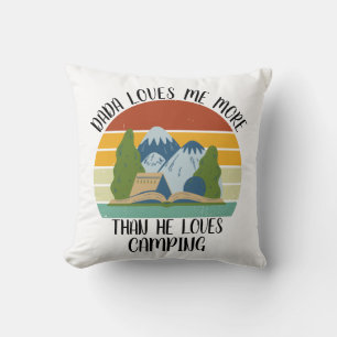 CUSTOM Dada Lieben mir mehr als Lieben Camping Kissen