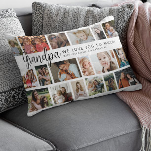 Custom Daddy 18 Foto Collage Lendenkissen