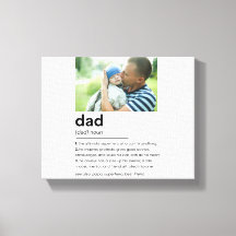 Custom Daddy Foto Gift, Vater Definition