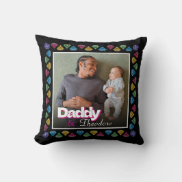 Custom Daddy & Kid Foto Keepake - Personalisiert Kissen
