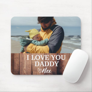 Custom Daddy Mouse Pad, ich Liebe Sie Daddy Foto Mousepad