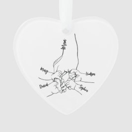 Custom Daddy oder Mama mit Kid-Namen Personalisier Ornament