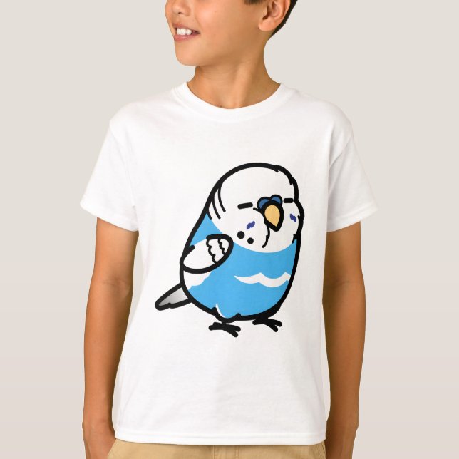 Custom Dan der Chubby Budgie T-Shirt (Vorderseite)