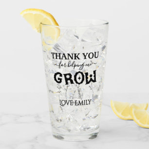 Custom Danke, dass du mir geholfen hast, Geschenk Glas