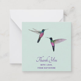 Custom Danke Hummingbird Mitteilungskarte