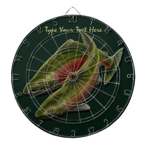 Custom Dartboard Gone Fischen Lachs Dartboard Dartscheibe
