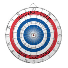 Custom Dartboard Target with Personalized Text Dartscheibe