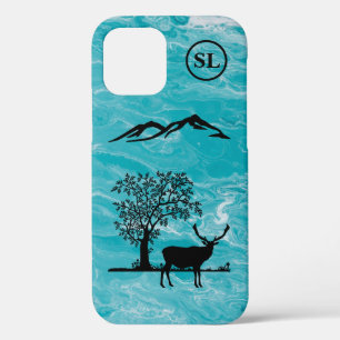 Custom Deer Silhouette Apple iPhone 12 Fall Case-Mate iPhone Hülle