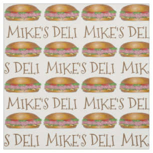 Custom Deli Restaurant Sub Hoagie Ham Sandwich Stoff