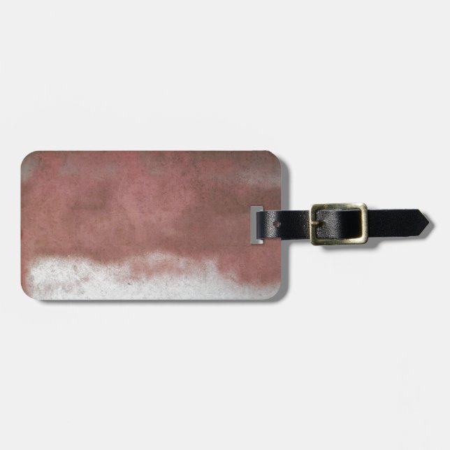 Custom Deluxe Rosa und Weiß Gepäckanhänger (Vorderseite horizontal)