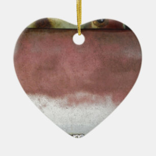 Custom Deluxe Rosa und Weiß Keramikornament