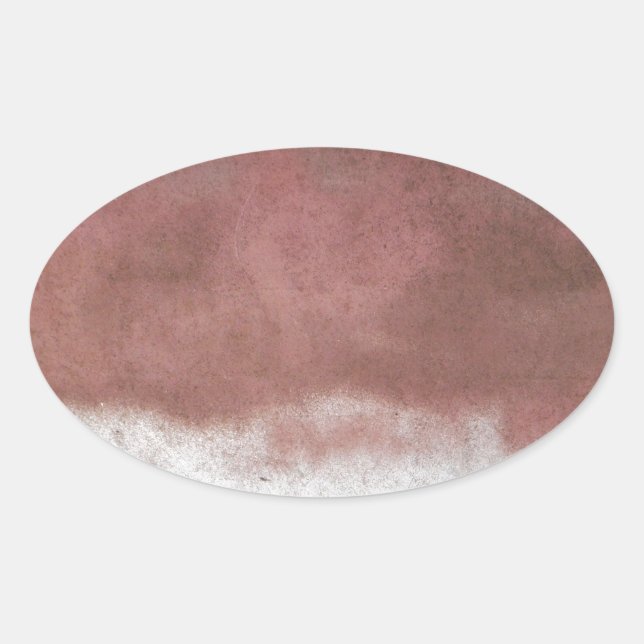 Custom Deluxe Rosa und Weiß Ovaler Aufkleber (Vorderseite)