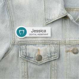 Custom Dental Assistant Name Badge Tooth Logo Namensschild